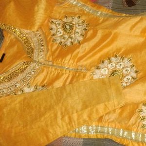 Kurti,Yellow-ornage Colour ...