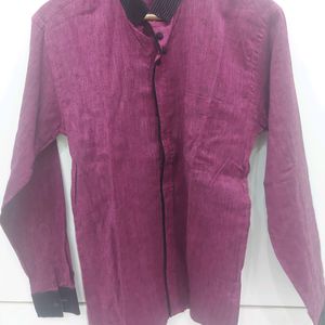 Purple Party Wear Shirt