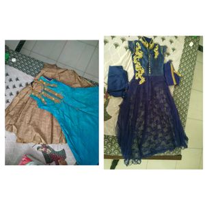 Buy 1 party wear kurta and skirt, Get 1 gown Free