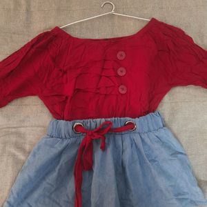 Korean Style Red Top