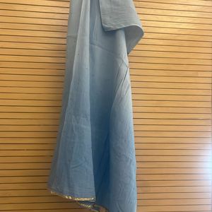 Shaded Blue Full Dupatta With Badhla Work