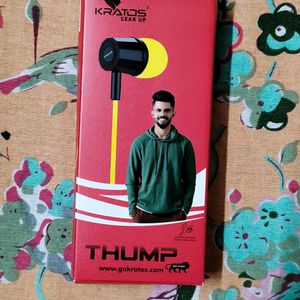 Kratos Thump Wired Earphones- 3.5 MM Jack