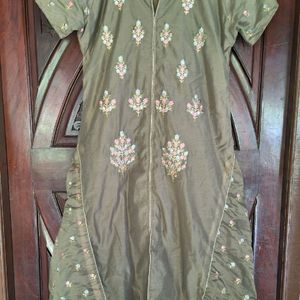 Grey Anarkali Kurta