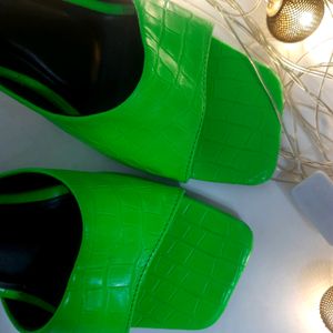 Neon Green Heels