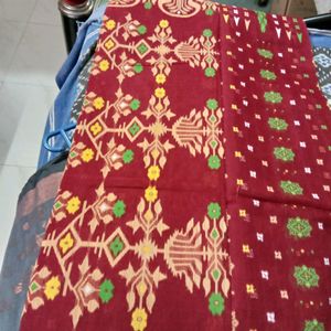 Pure Cotton Soft Jamdani Saree