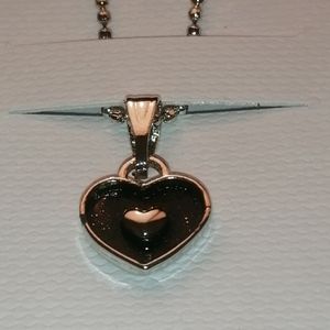 Solid Heart Pendant With Chain
