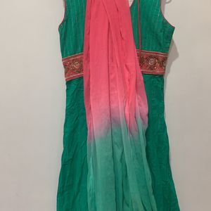 Beautiful Anarkali Kurta One Piece With Duppata