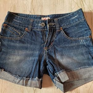 Jean Worn Out Style Shorts