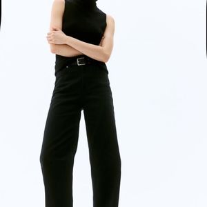 H&M Black Twill Trousers