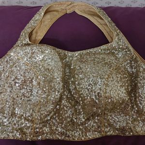 Golden Halterneck Blouse