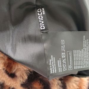 H&M Fleece Animal Print Shoulder Bag