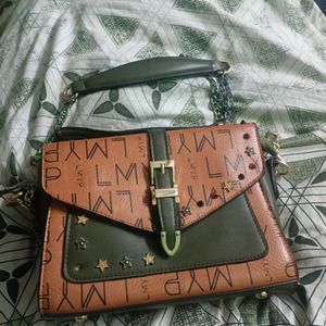 Olive Green Classy Sling Bag