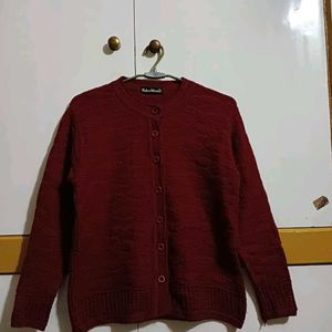 Maroon Cardigan