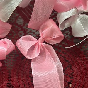 HANDMADE BOWS ❤️ Pink &White