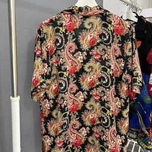 Paisley floral printed shirt