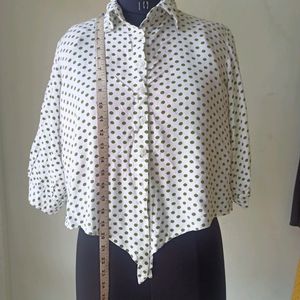 Crop Collar Shirt