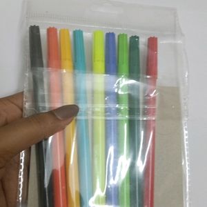 Sketch Pen Set & Peper Clip Combo