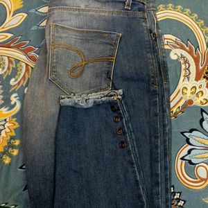 Blue Mid Slim Jeans