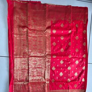 Awesome Red  Art Silk Saree