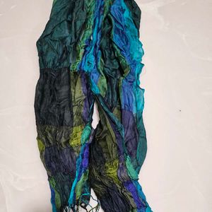 1 Beautiful Scarf N 2 Crushed Fabric Stoles