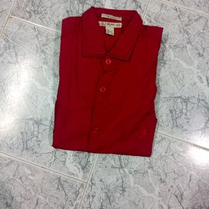 Red Color Men's  Shirts