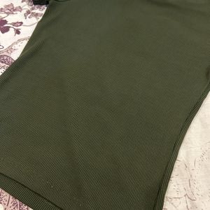 Westside Olive Green Fitted Top (xxs-xs)