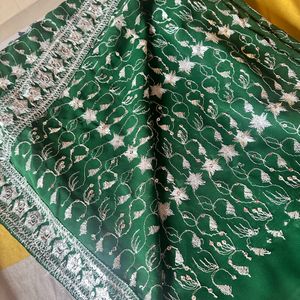 Green Color Fancy Saree