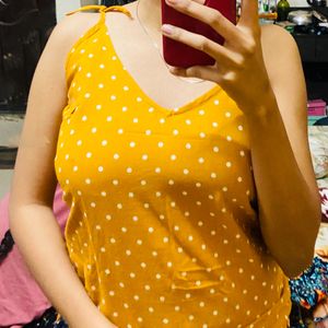 Yellow Strappy Top