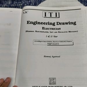 Engeniering Drawing Book For Iti Elctrican,Fitter,