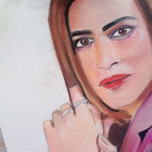 Kriti Sanon Painting Draw Handmade Work