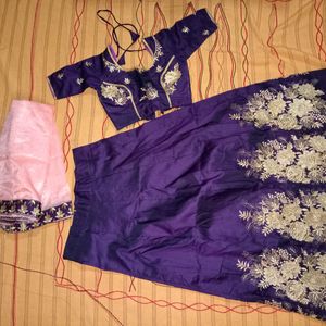 Women Purple Lehenga