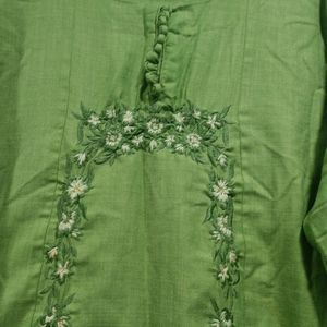 Princess Anarkali Green Kurti