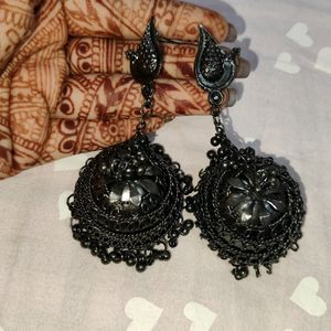 Black Traditional Earrings
