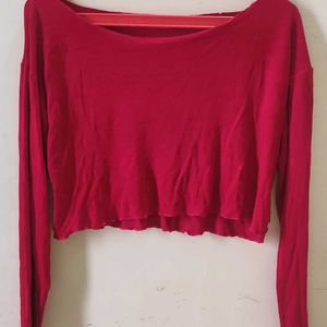 ✨Pretty Red Off Shoulder Top For Ladies✨