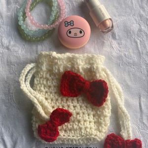 Cute Crochet Pouch!!