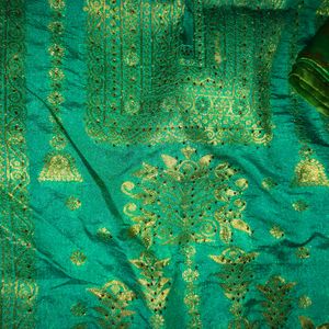 New Silk Suit Set With Heavy Dupatta