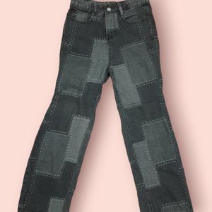 Denim Multi Patch Designed Jeans