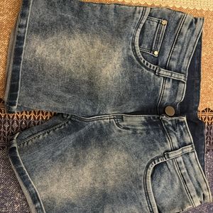 Low Waisted Denim Shorts