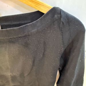 Black Basic Sweatshirt