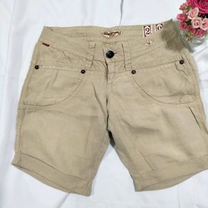 Cotton Blend Half Pant