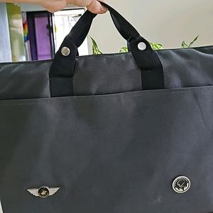 Grey Office Cum Laptop Bag