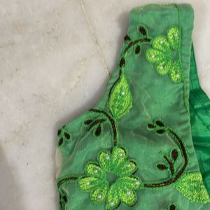 Designer Green Blouse