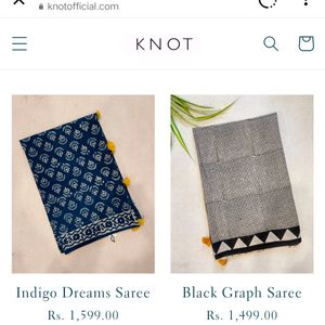 Indigo Saree KNOT