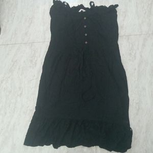 Black Off Solder Dress