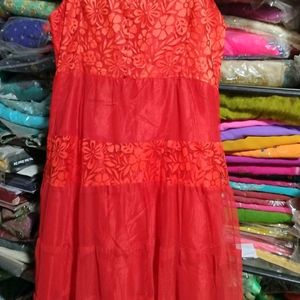 Red Colour Gown