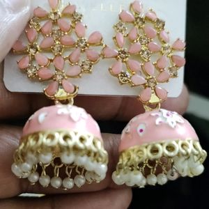 Big Size Beautiful Pink 🩷 Colour JHUMKA