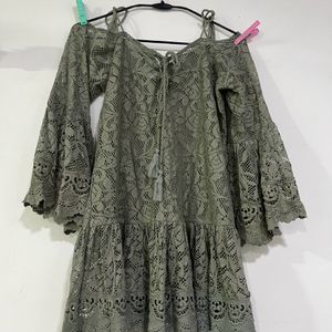 Olive Lace Tunic