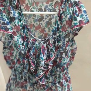 Sheer Floral T-shirt