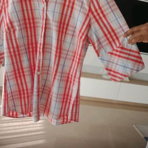 Fixed Price White And Red striped Shirt