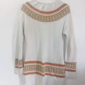 White Sweater For Women Girls